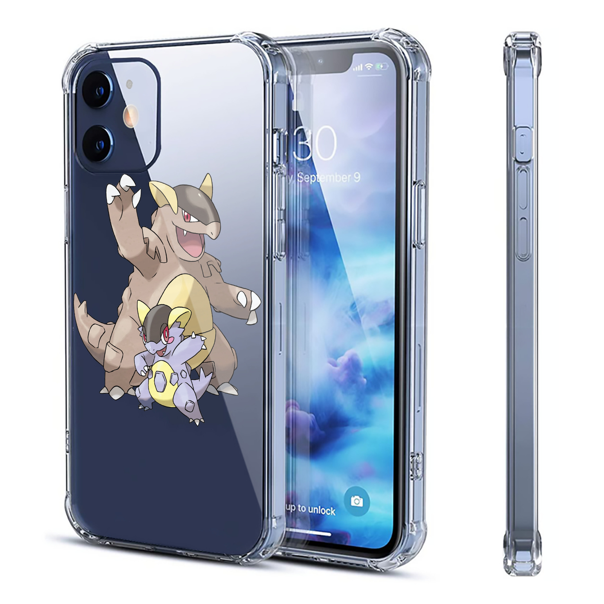 （画像用） ポケットモンスター Pokémon 【iPhone 12シリーズ対応】透明スマホケース（クリアソフトケース）